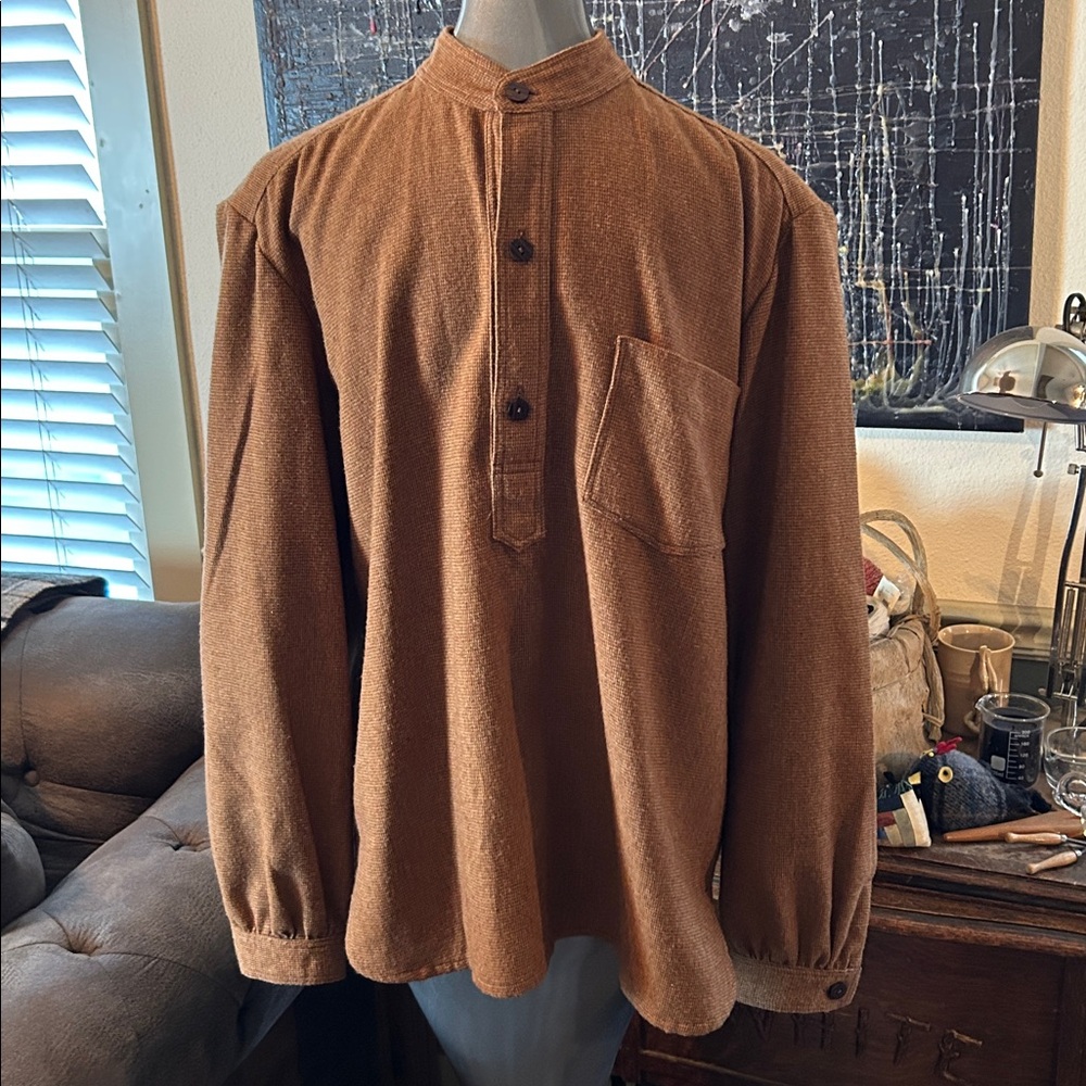 Handcrafted Reproduction 1870’s Prairie Henley Shirt